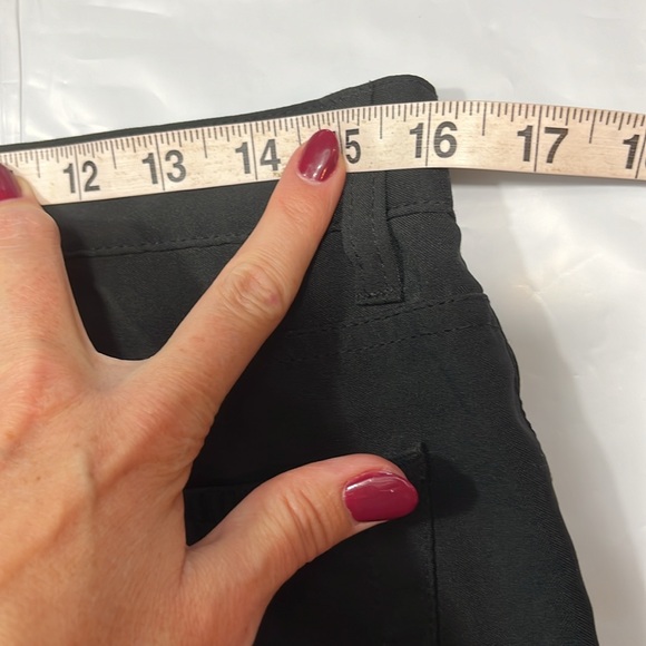 Tommy Hilfiger BLACK polyester dress Pants Women Size 11 Flared Leg, Y2K, 90s - Picture 11 of 13